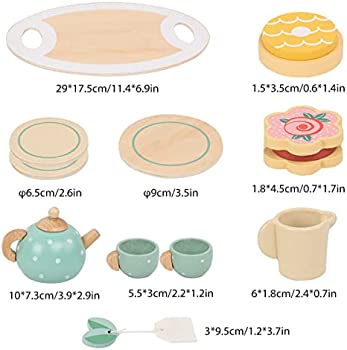 Wooden Afternoon Tea Set