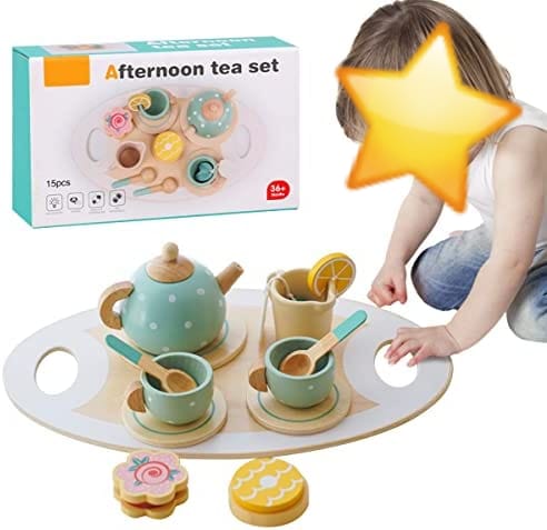 Wooden Afternoon Tea Set
