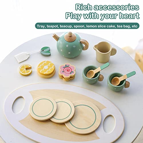 Wooden Afternoon Tea Set