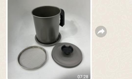 Oil Jug With Strainer