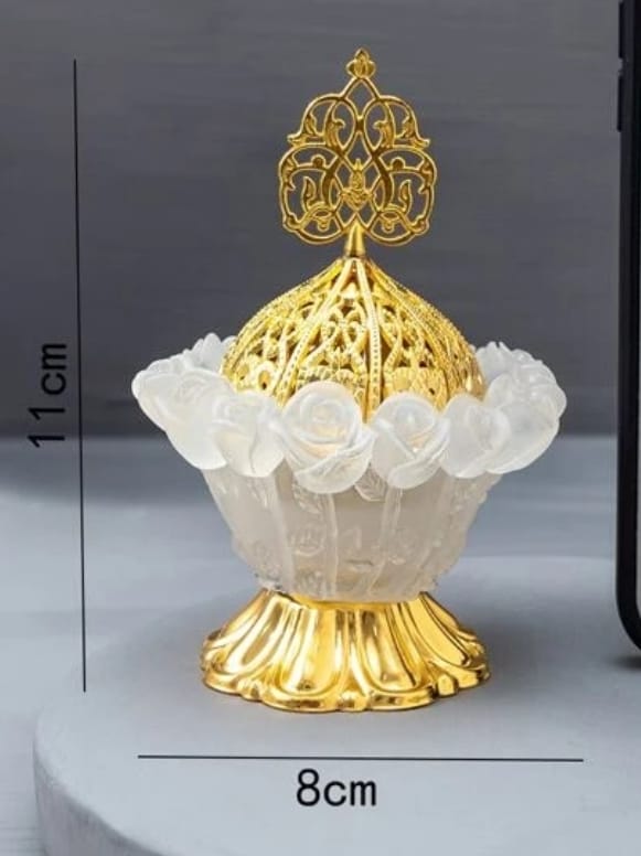 Oud Burner Rose Design 2