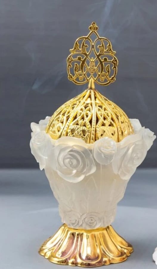 Rose Design Oud Burner