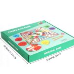 Wooden Clock & Cognitive Bead Matching Game