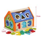 Wooden House Shape And Number Sorter
